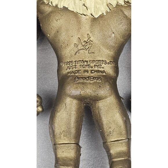 GoldDust Action Figure Bend ems 5" WWE WWF 95' Bendies JUST‎ TOYS Series 3 VTG - Picture 3 of 5